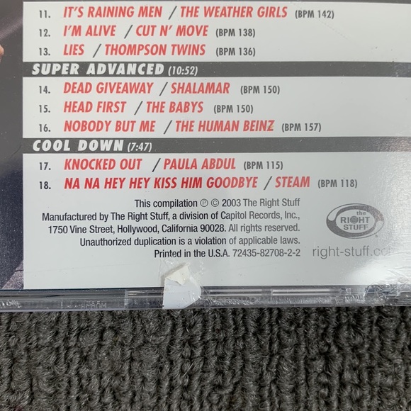 Tony Little's Fit Trax Cardio Pop CD 2003 New Sealed - Picture 9 of 9